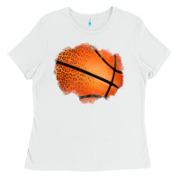 White leopard basketball patch Ladies Tee - Jasminsmagicworld