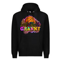 Black basketball granny Premium Hoodie - OliviaCreatesArt