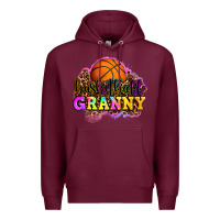Burgundy basketball granny Premium Hoodie - OliviaCreatesArt