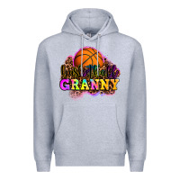 Heather Grey basketball granny Premium Hoodie - OliviaCreatesArt
