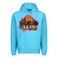 Ocean Blue basketball granny Premium Hoodie - OliviaCreatesArt