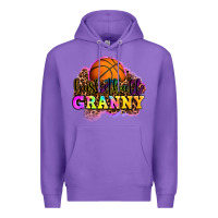 Purple basketball granny Premium Hoodie - OliviaCreatesArt