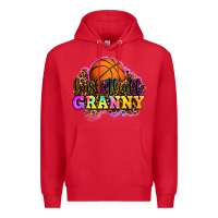 Red basketball granny Premium Hoodie - OliviaCreatesArt