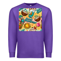 Sweet Summer Coffee Cups With Colorful Leopard And Sea Stars Seamless  Premium Sweatshirt | Teevron