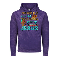 Cloud Purple Mommas Don't Let Your Babies Grow  Up Without Jesus Vintage Hoodie - BundleAndBundleShop