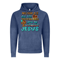 Vintage Denim Mommas Don't Let Your Babies Grow  Up Without Jesus Vintage Hoodie - BundleAndBundleShop