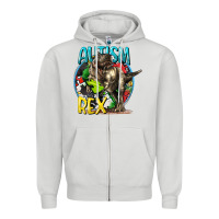 Dove Grey Autism Rex Zipper Hoodie - CowGirlArtShop