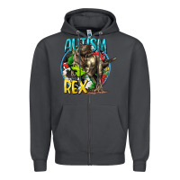 Smoke Autism Rex Zipper Hoodie - CowGirlArtShop