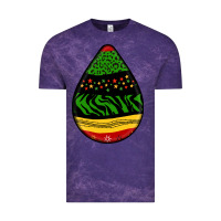 Cloud Purple teardrop african pattern Vintage Tee - BundleAndBundleShop