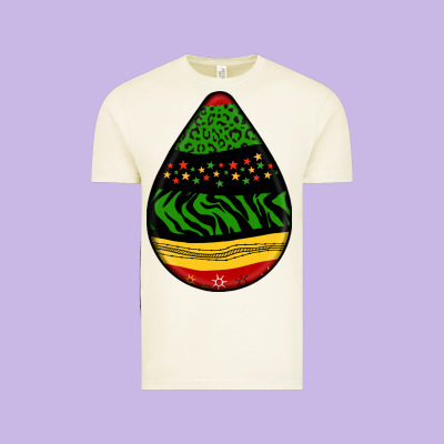 Teardrop African Pattern Vintage Tee Designed By Bundleandbundleshop