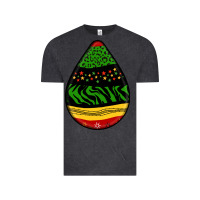 Vintage Black teardrop african pattern Vintage Tee - BundleAndBundleShop