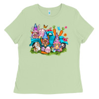 Matcha Easter gnomies with truck Ladies Tee - NancyCooperArtShop