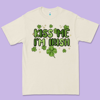 Kiss Me I'm Irish Premium Tee Designed By Maliassmallbusiness