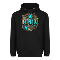Black Mama with gemstone leopard Mother's Day Heavyweight Hoodie - FaDigitalArtStudio