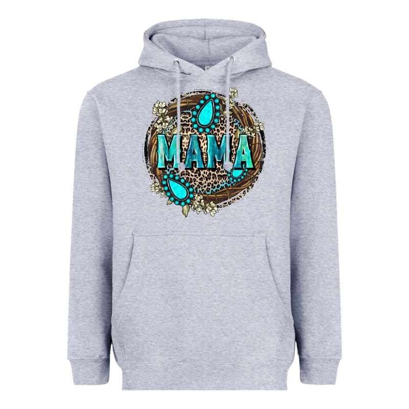Mama With Gemstone Leopard Mother's Day Heavyweight Hoodie by FaDigitalArtStudio | Teevron