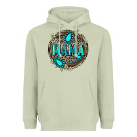 Matcha Mama with gemstone leopard Mother's Day Heavyweight Hoodie - FaDigitalArtStudio