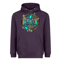 Plum Mama with gemstone leopard Mother's Day Heavyweight Hoodie - FaDigitalArtStudio
