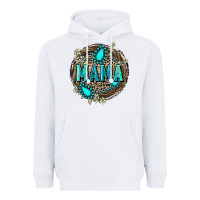 White Mama with gemstone leopard Mother's Day Heavyweight Hoodie - FaDigitalArtStudio