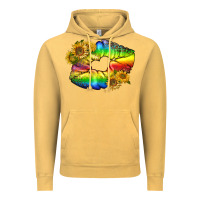 Vintage Mustard Lgbtq Pride Rainbow Lips Vintage Hoodie - BundleAndBundleShop