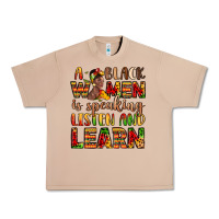Burro a black women is speaking listen and learn Urban Heavy Tee - LillyAllenDesigns