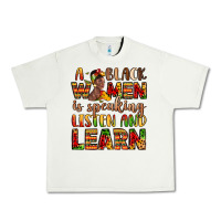 Pistachio a black women is speaking listen and learn Urban Heavy Tee - LillyAllenDesigns