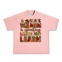 Salmon a black women is speaking listen and learn Urban Heavy Tee - LillyAllenDesigns