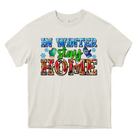 Cream in winter stay home with gloves Heavy Core Tee - AdoDesignShop