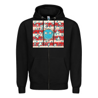 Black America flag smiley  tumbler Zipper Hoodie - HowdyJamesFarm
