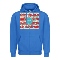 True Royal America flag smiley  tumbler Zipper Hoodie - HowdyJamesFarm