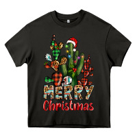 Asphalt merry christmas cactus western Heavy Core Tee - BarkalooDesign