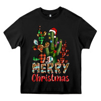 Black merry christmas cactus western Heavy Core Tee - BarkalooDesign