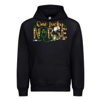 Black one lucky nurse Urban Hoodie - CowhideDigitalArt