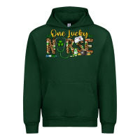 Forest Green one lucky nurse Urban Hoodie - CowhideDigitalArt