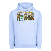 Pigment Grape Ice one lucky nurse Urban Hoodie - CowhideDigitalArt
