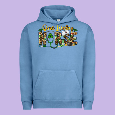 One Lucky Nurse Urban Hoodie Designed By Cowhidedigitalart