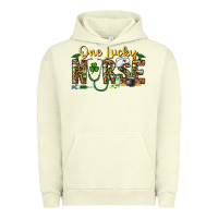 Pigment Pistachio one lucky nurse Urban Hoodie - CowhideDigitalArt