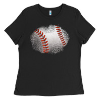 Black leopard baseball patch Ladies Tee - Jasminsmagicworld