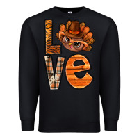 Black thanksgiving with turkey love bbs Premium Sweatshirt - BundleAndBundleShop