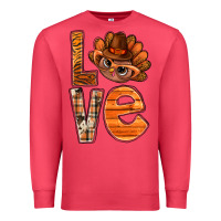 Cardinal thanksgiving with turkey love bbs Premium Sweatshirt - BundleAndBundleShop