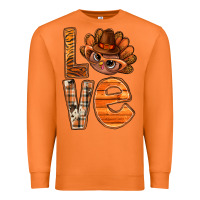 Carrot thanksgiving with turkey love bbs Premium Sweatshirt - BundleAndBundleShop