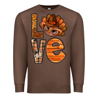 Chestnut thanksgiving with turkey love bbs Premium Sweatshirt - BundleAndBundleShop
