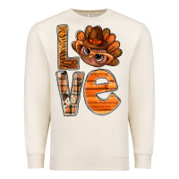 Sandshell thanksgiving with turkey love bbs Premium Sweatshirt - BundleAndBundleShop