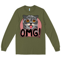 Army Green omg cat Long Sleeve Tee - Bettercallsaul