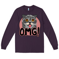 Plum omg cat Long Sleeve Tee - Bettercallsaul