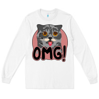 White omg cat Long Sleeve Tee - Bettercallsaul