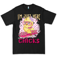 Black i'm just here for the chicks Premium Tee - MaliasSmallBusiness