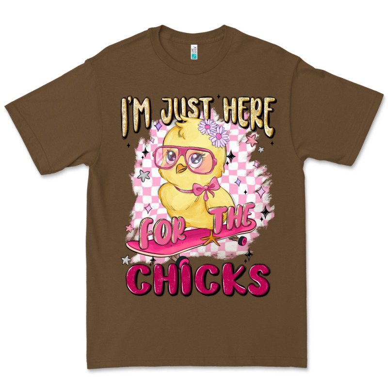 I'm Just Here For The Chicks Premium Tee by MaliasSmallBusiness | Teevron