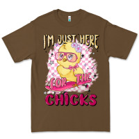 Cacao i'm just here for the chicks Premium Tee - MaliasSmallBusiness