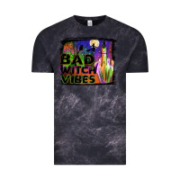 Cloud Black bad witch vibes Vintage Tee - JahusDesignShop