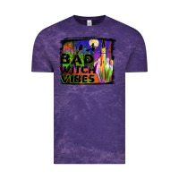 Cloud Purple bad witch vibes Vintage Tee - JahusDesignShop
